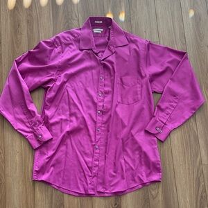 Van Heusen Men's Fuchsia Button Down Shirt